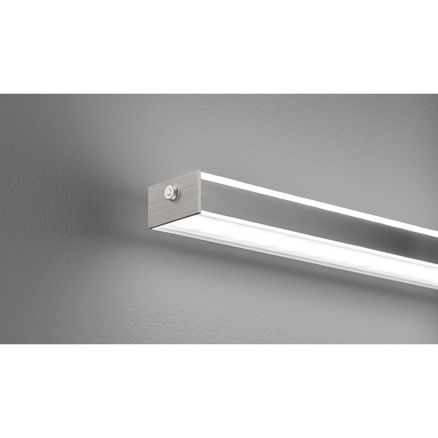 Moderne LED-Pendelleuchte Vitan von Fischer & Honsel, Nickel, dimmbar, 18W, 4600lm.
