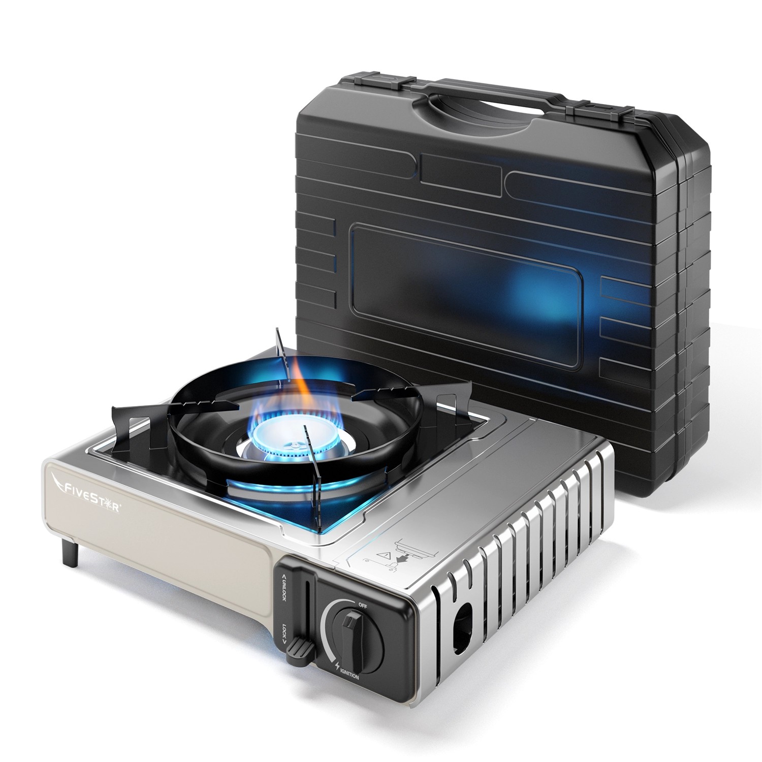 Evocamp Camping Gaskocher 1-Flammig 2,2 kW mit Piezozündung für 227g Kartus günstig online kaufen