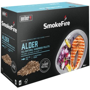 Weber SmokeFire Holzpellets Erle, 8kg Packung für authentischen Grillgeschmack.