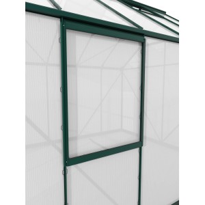 Vitavia Seitenfenster V HKP 6 mm Smaragd für Gewächshäuser, Detailansicht.