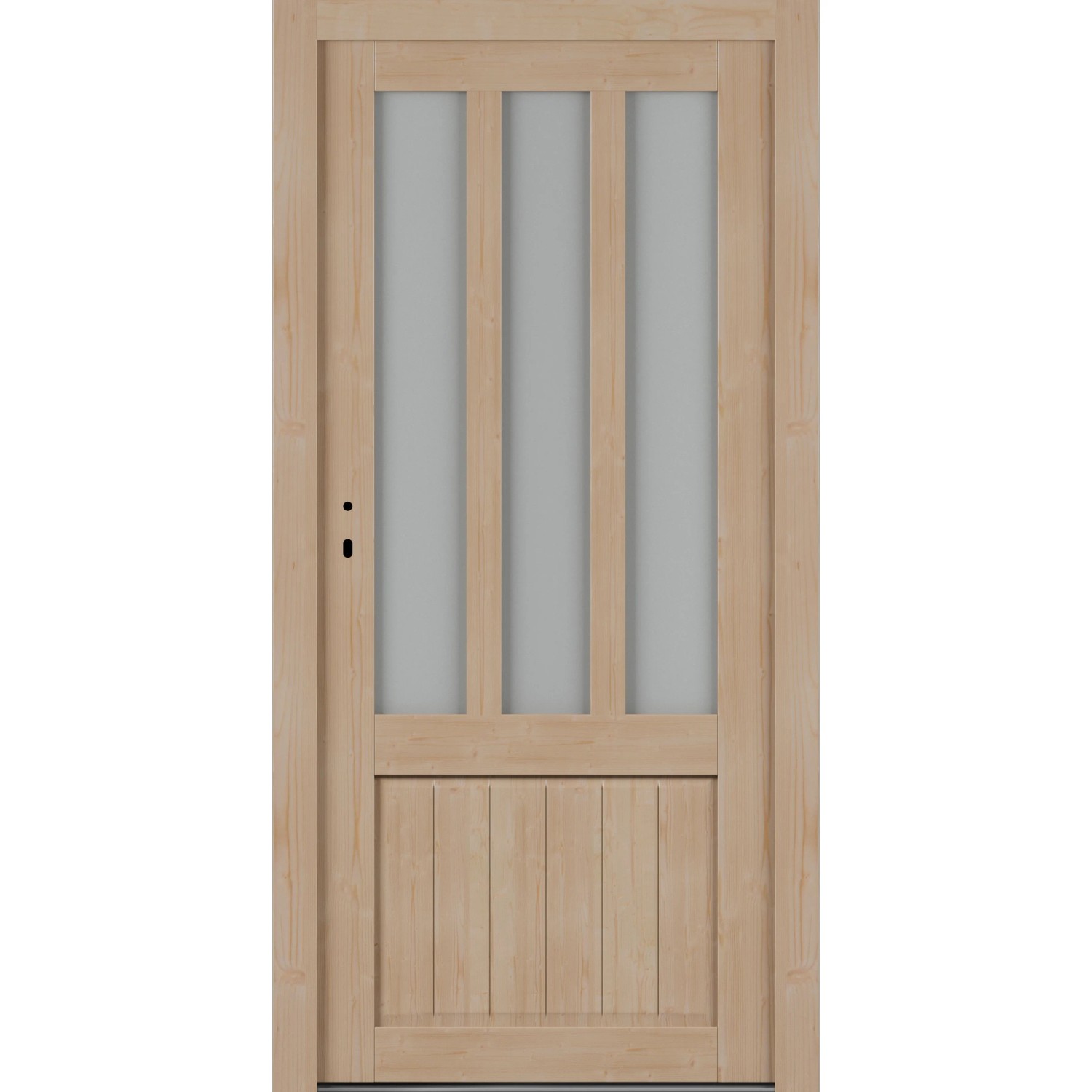 Roro Nebeneingangstür OHE 1001 Fichte 98 cm x 198 cm DIN L günstig online kaufen