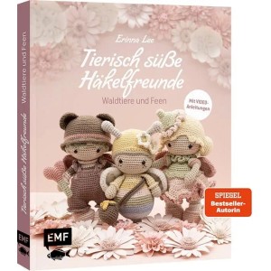 Buch: Tierisch süße Häkelfreunde – Waldtiere und Feen mit gehäkelten Figuren auf dem Cover.