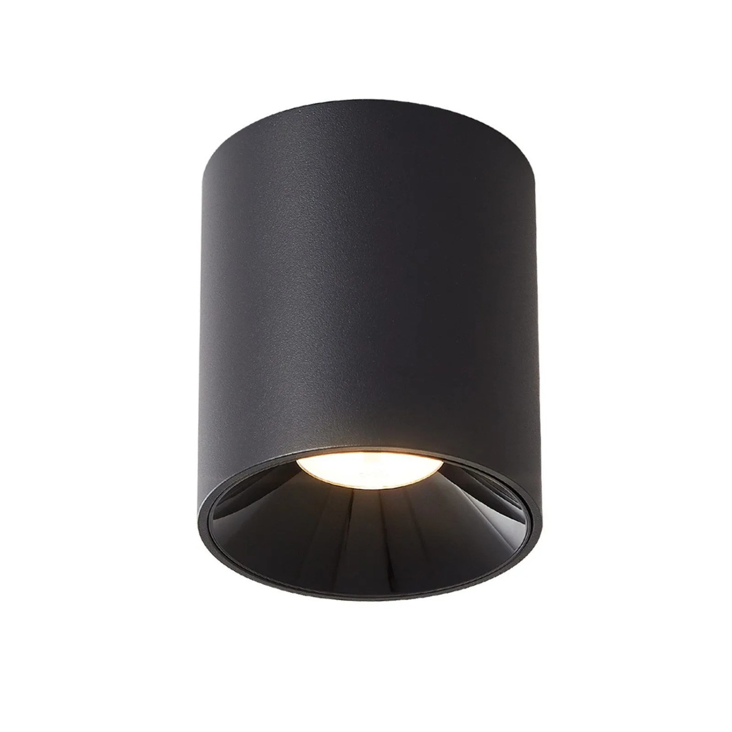 ZMH Deckenspot LED Rund Schwarz GX53 Aufputz 5W für Flur Wohnzimmer Schlafzimmer