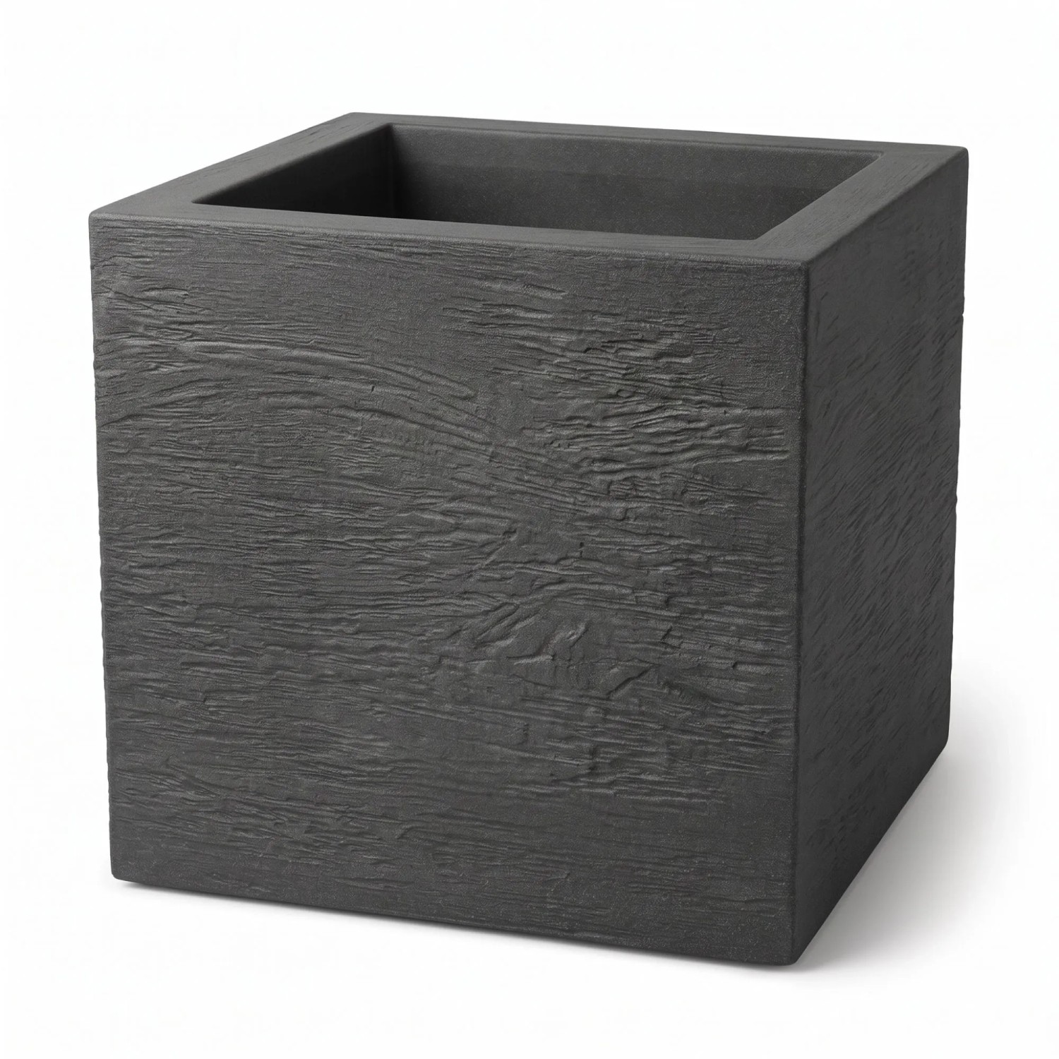 BigDean 2 Stück Blumentopf Gross Draussen Quadratisch 39x39cm Gross Made In Europa Design