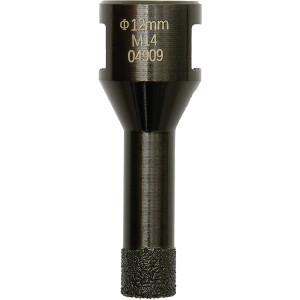 Medial Granitbohrkrone M14, 12 mm Durchmesser für Winkelschleifer.