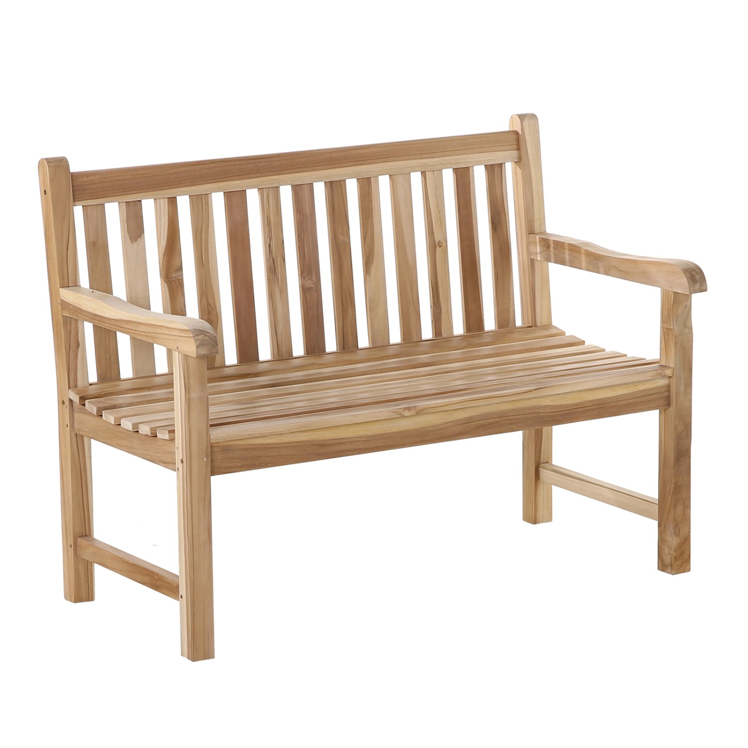 SAM Gartenbank Teak-Holz 120 cm 2 Sitzer JAVA günstig online kaufen