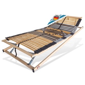 Matratzen Perfekt Lattenrost 42 Leisten 80x200cm Verstellbar 7 Zonen bis 200 kg