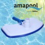Amapool Pool-Bodensauger, schwere Ausführung, blau/weiß, für Aufstellpools.