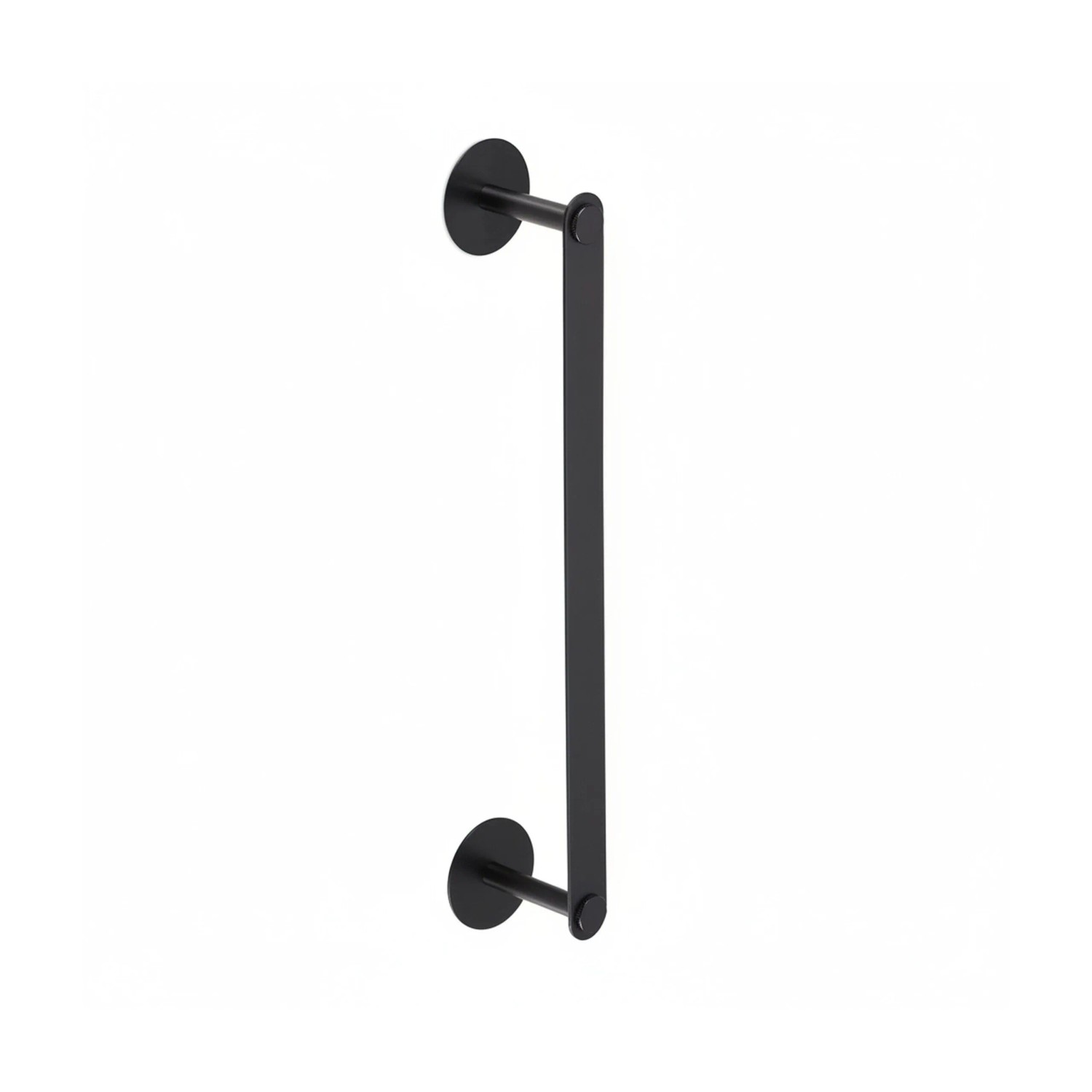 Relaxdays Handtuchhalter Edelstahl Aluminium Schwarz Selbstklebend Ohne Bohren 5,5 cm x 40,5 cm x 7 cm 200 g