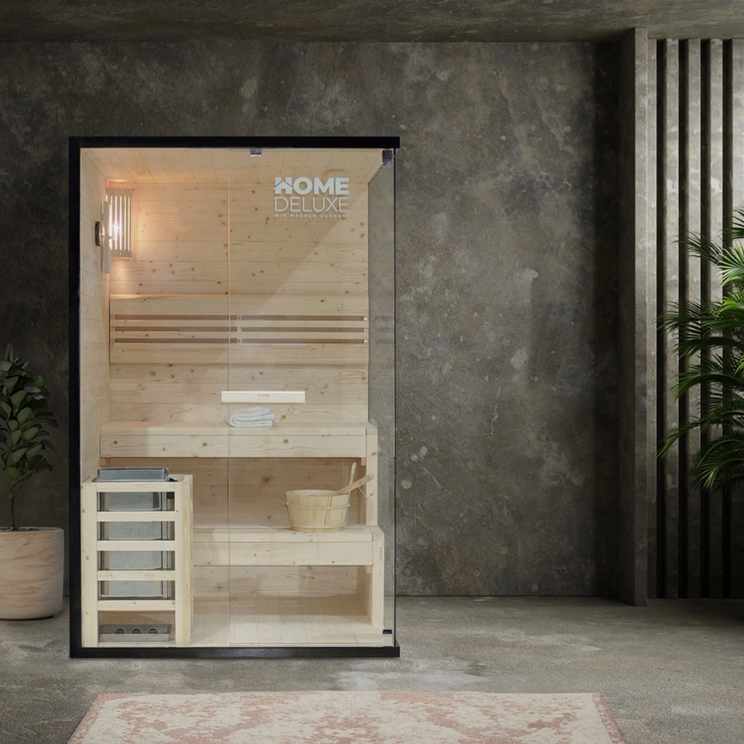 Home Deluxe Traditionelle Sauna SHADOW M für bis zu 2 Personen günstig online kaufen