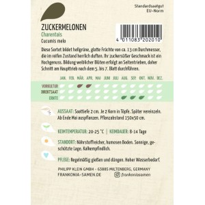 FRANKONIA Zuckermelone Charentais