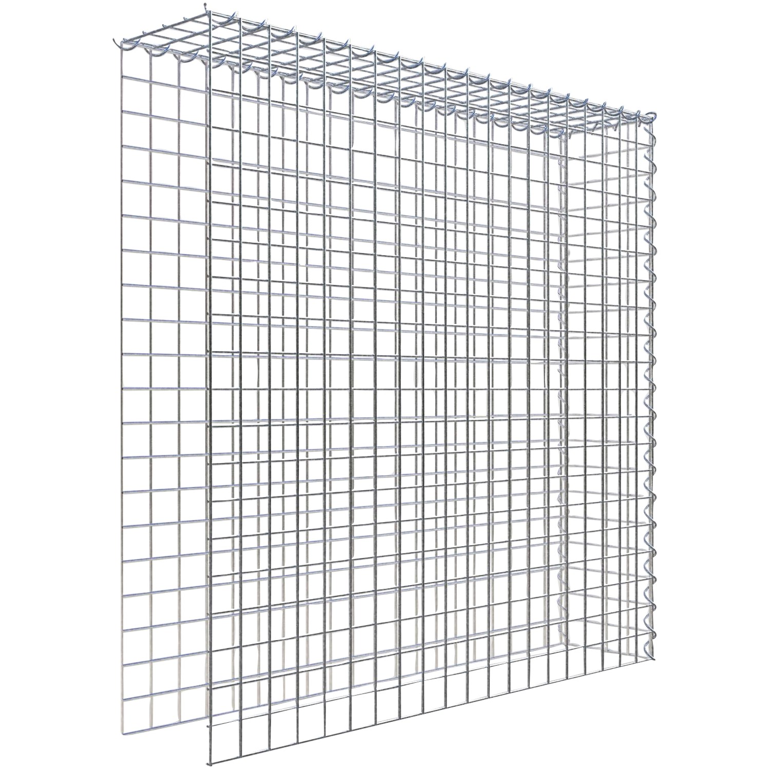 Gabiona Gabione-Anbaukorb Typ 4 100 x 100 x 20 cm Maschenw 5 x 5 cm