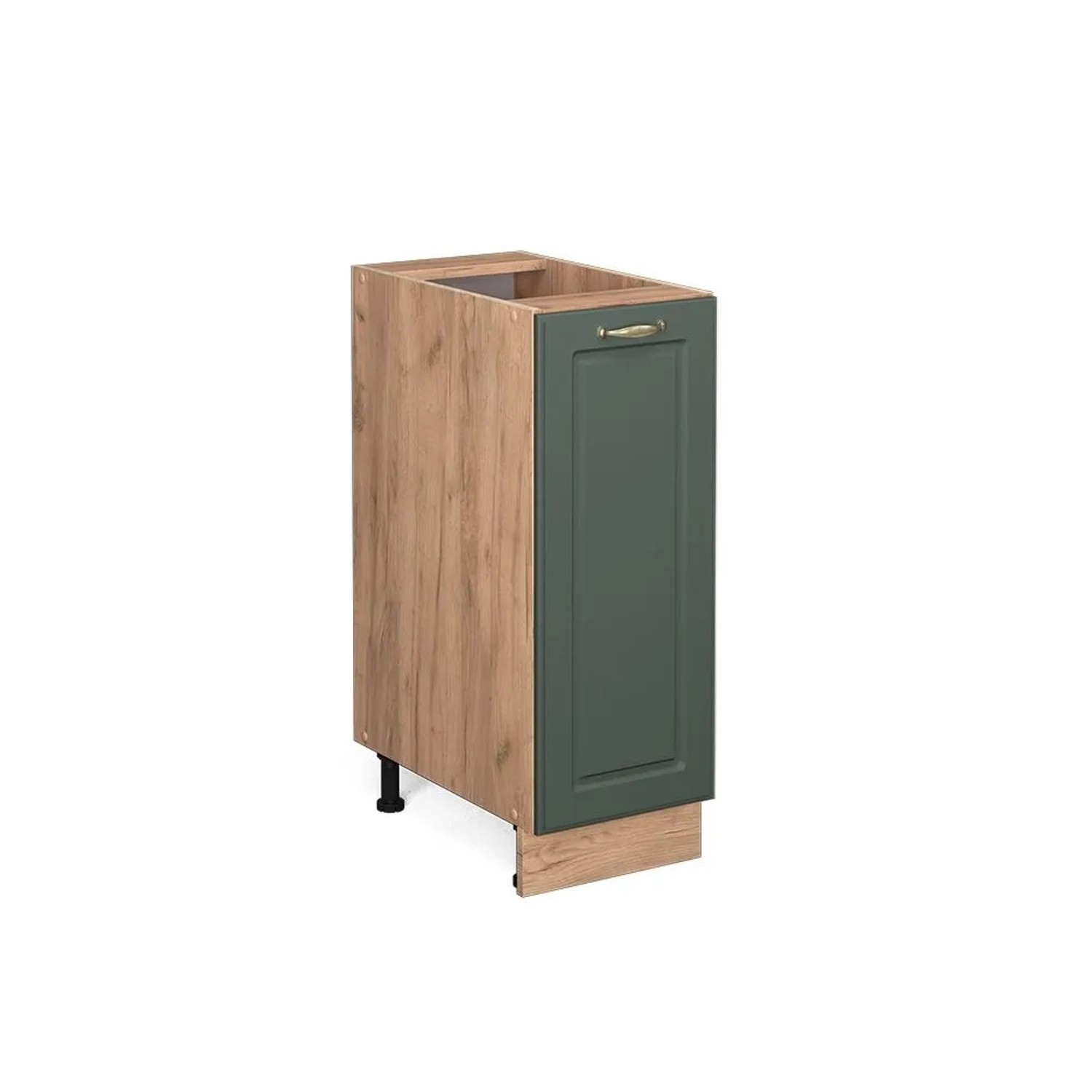 Vicco Apothekerschrank Fame-Line Grün-Gold Landhaus Goldkraft Eiche 30 cm ohne Arbeitsplatte