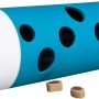 Jollypaw Snackrolle, blaues Intelligenzspielzeug für Katzen mit Leckerlis.