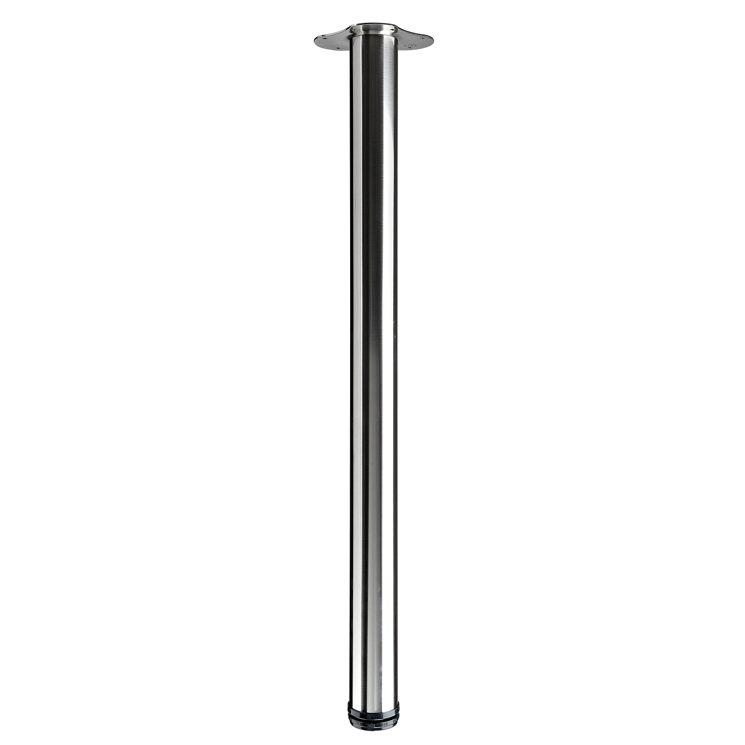 Hettich Tischbein Ø 60 mm 840 mm Edelstahl-Optik inkl. Montageplatte