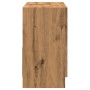 Waschbeckenschrank Artisan-Eiche, Seitenansicht. Holzwerkstoff mit Holzmaserung.