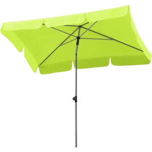 Apfelgrüner Schneider Balkonschirm Locarno, 180x120 cm, mit Knickfunktion für optimalen Sonnenschutz.