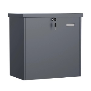 Wiltec Paketkasten Standbriefkasten Grau 51X32X50Cm Paketbox Zuhause Päckchen