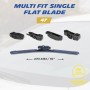 Michelin Scheibenwischer Multi Fit 47, Flachbalkenwischer mit Adaptern für PKW.