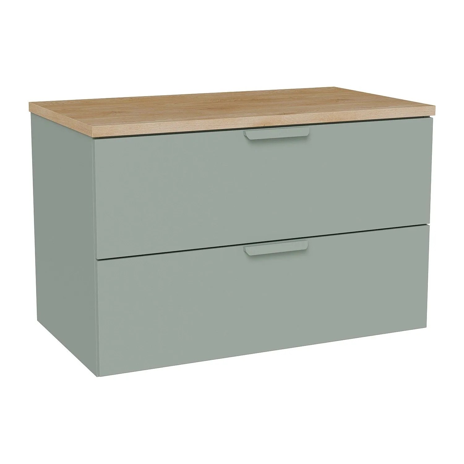 Vente-unique Waschbeckenunterschrank Avoreli Mandelgrün 80 cm