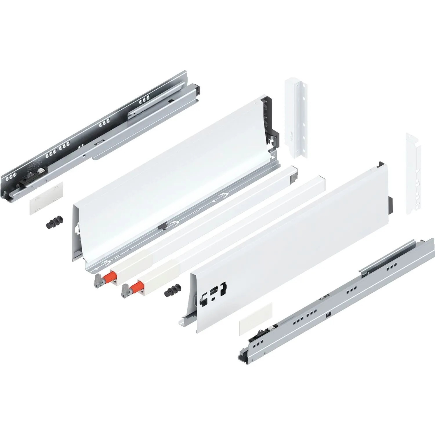 Blum D-Reling K Tandembox antaro Vollauszug 450 mm 65 kg Seidenweiß 1 Paar