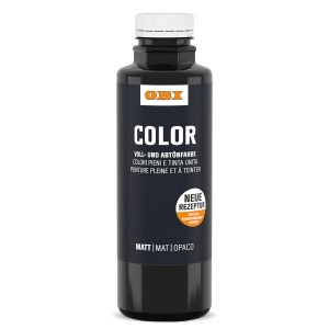OBI Color Voll- und Abtönfarbe, 500 ml, Schwarz, für Innen- und Außenbereich.