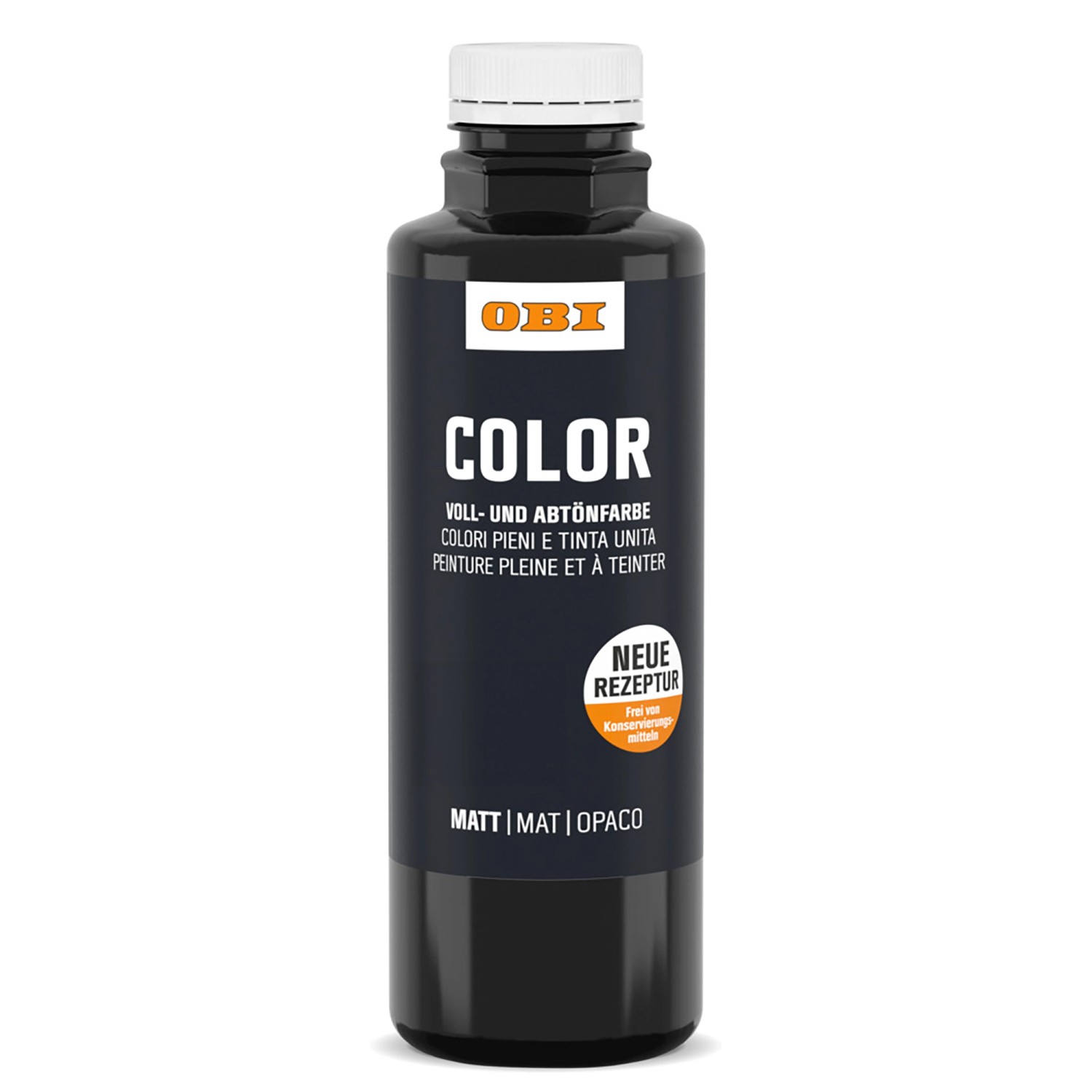 OBI Color Voll- und Abtönfarbe 500 ml Schwarz