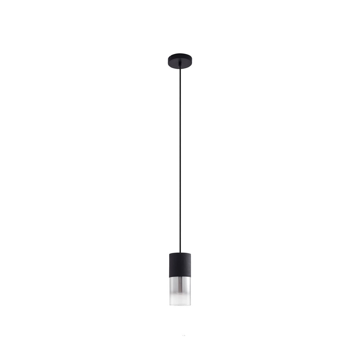 Lindby Pendelleuchte Svante 10030101 Modern in Alu aus Glas 1-flammig E27 Wohnzimmerleuchte