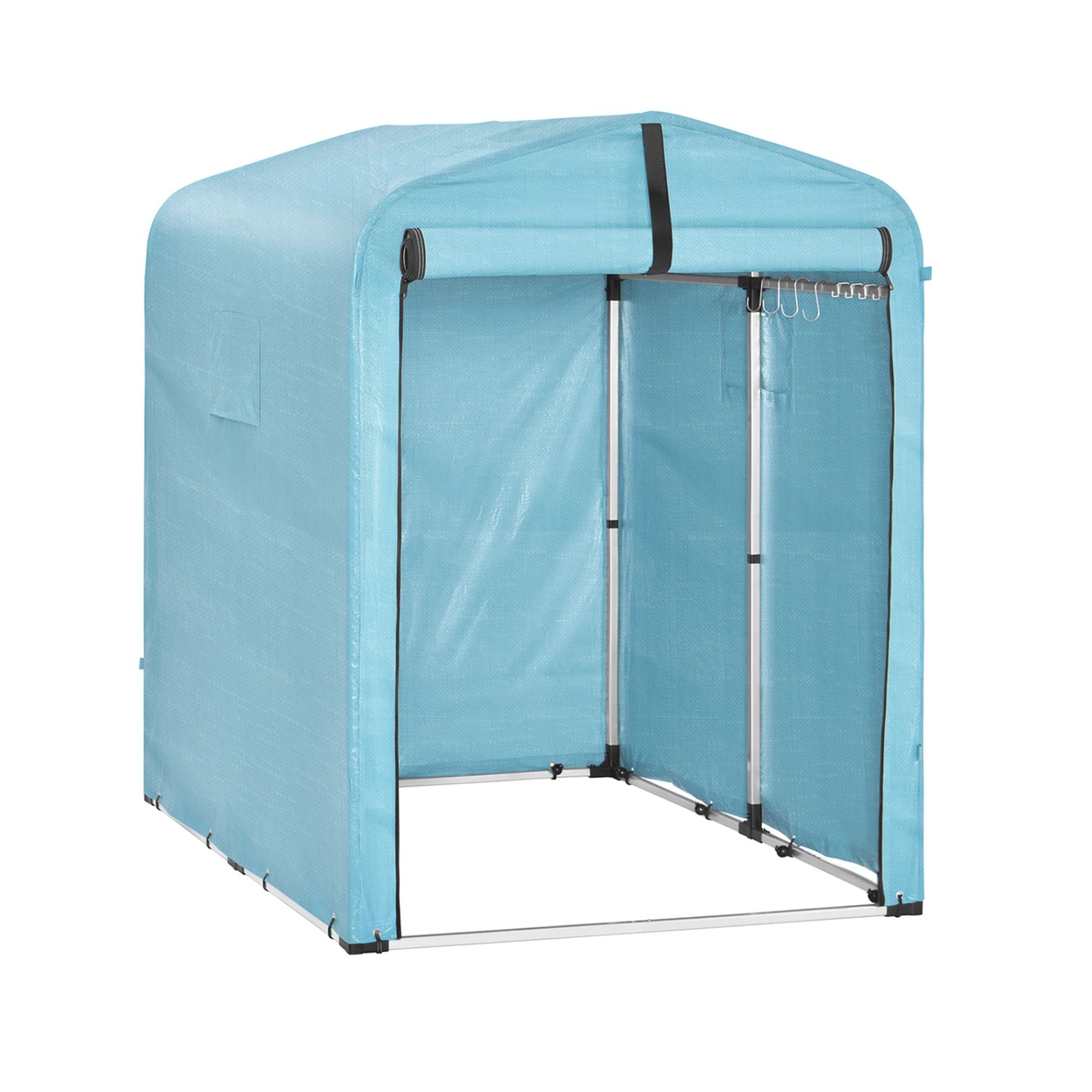 SoBuy Fahrradgarage für 1-2 Fahrräder Geräteschuppen mit UV-Schutz 120x163x günstig online kaufen