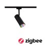 Paulmann URail LED-Spot Tarie in Schwarz matt, dimmbar mit RGBW Farbwechsel. Smart Home Zigbee Schienensystem.