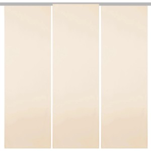 Bestgoodies Flächenvorhang Ellen 3er-Pack beige: Schiebegardinen für Fenster, Raumteiler oder Regale.