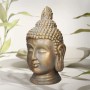 Buddha Figur Kopf, 53cm, Bronzeoptik, Polyresin, Deko für Garten und Haus.