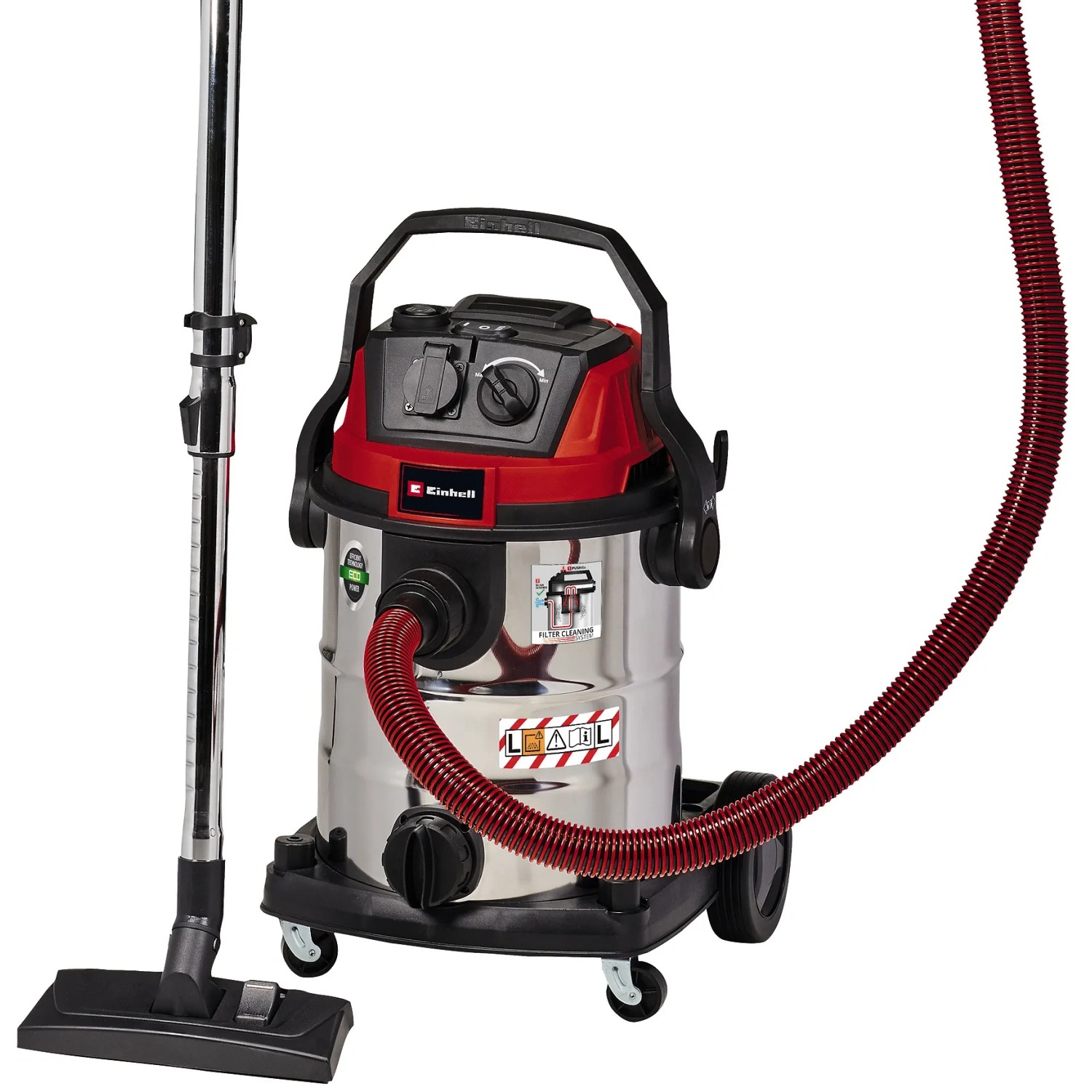 Einhell Nass-Trockensauger TE-VC 2025 SACL: Industriesauger mit Edelstahlbehälter und Zubehör.