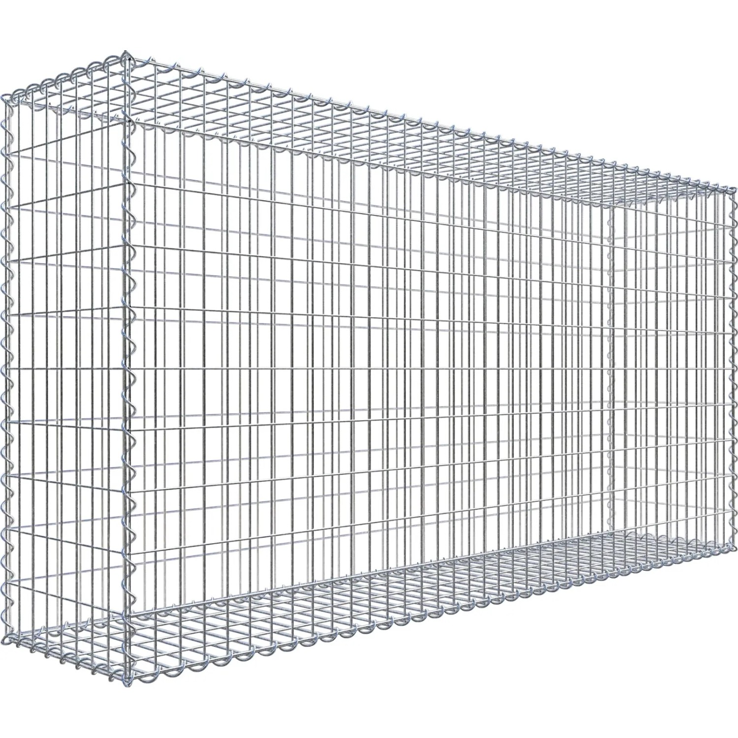 Gabiona Gabionenkorb 100 cm x 200 cm x 40 cm Maschenw 5 cm x 10 cm