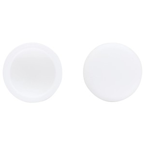 LUX Abdeckkappen, 8 Stück, weiß, Ø 12mm, für Nummernschildschrauben.