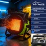 Tronitechnik Keramikheizer, Heizlüfter mit 2000 Watt, Tragegriff und Thermostat.