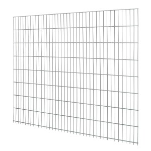 Verzinkter Doppelstabmattenzaun, 163x201 cm, für Garten und Grundstück.