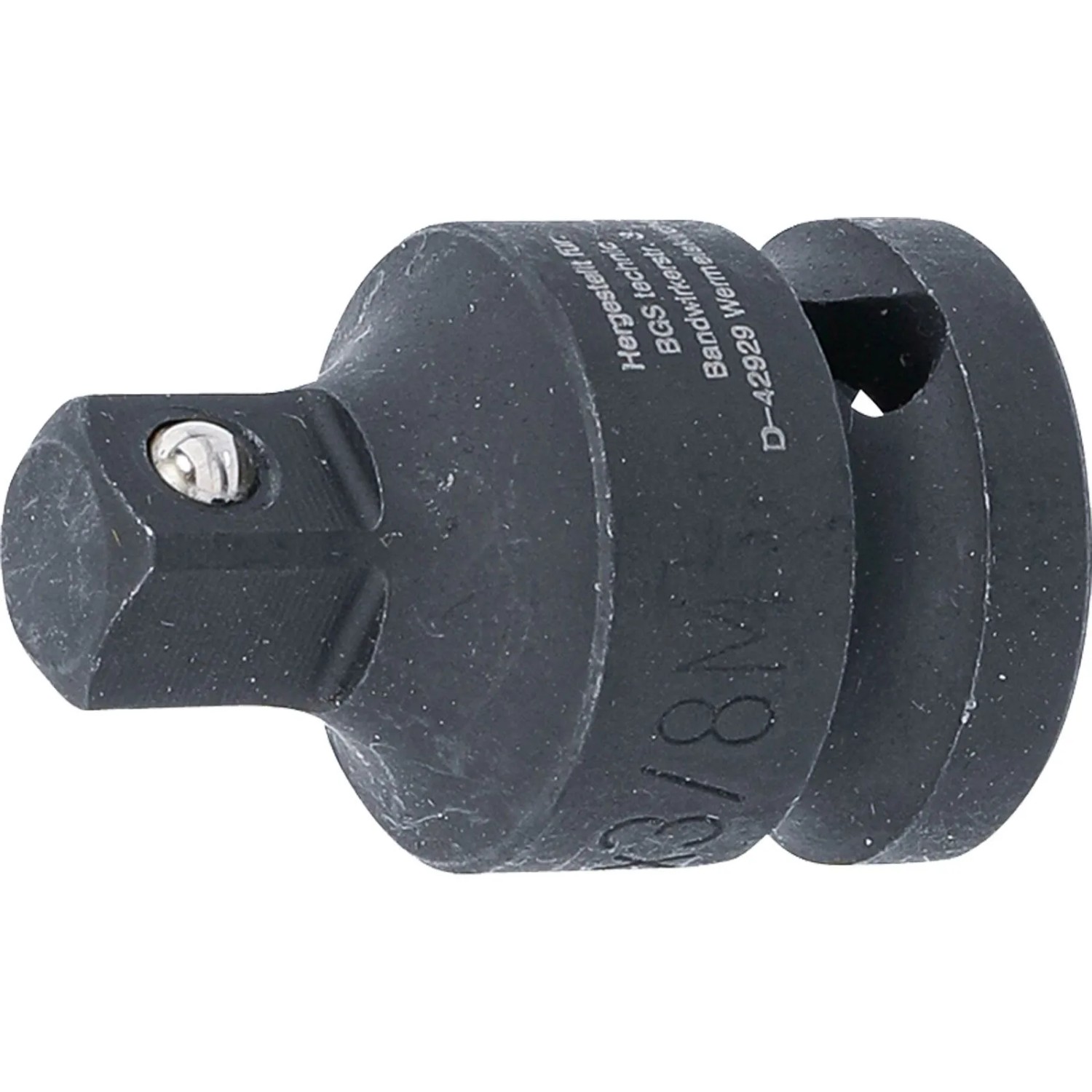 BGS Kraft Steckschlüssel Adapter Innenvierkant 12 5 Mm  1 2 Zoll  Außenvierkant 10 Mm  3 8 Zoll  173