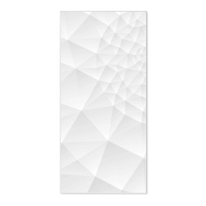 Weiße Magnettafel 37x78cm mit Nautilus-Motiv. Metall-Pinnwand inklusive 4 Magnete für Notizen und Deko.