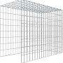 Gabiona Anbaukorb Typ 4, 80x100x50cm, Maschenweite 5x10cm, aus galvanbeschichtetem Drahtgitter.