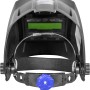 Güde Automatik Schweißhelm GSH-K, Innenseite mit Sichtfenster und Kopfband.