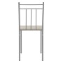 Stuhl der ML-Design Essgruppe, 5-teilig, Eiche hell, Metallgestell.