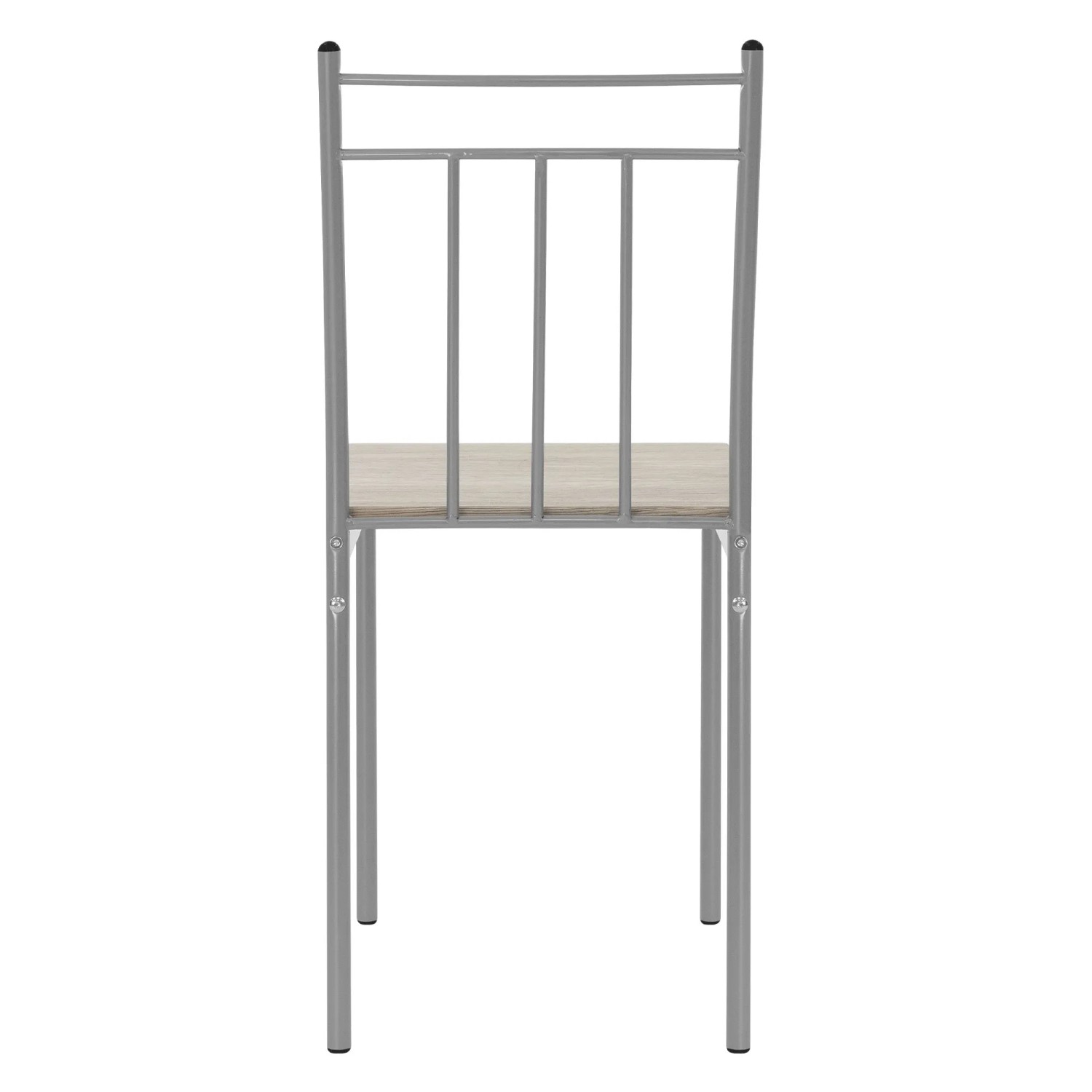 Stuhl der ML-Design Essgruppe, 5-teilig, Eiche hell, Metallgestell.