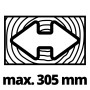Schnittbreite der Einhell Zug-Kapp-Gehrungssäge TC-SM 216: max. 305 mm.