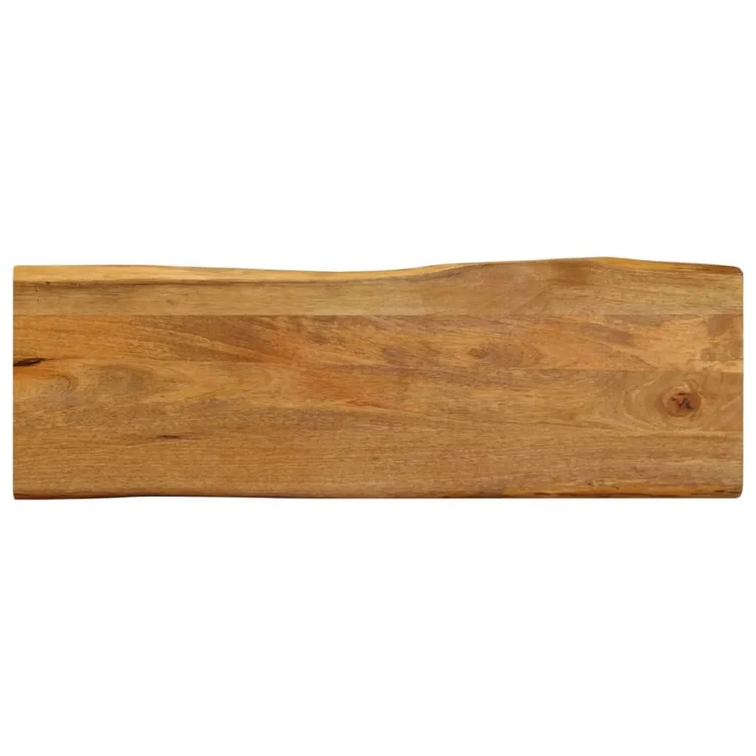 vidaXL Tischplatte mit Baumkante 110x40x2,5 cm Massivholz Mango 370757