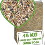 15kg Sack MeineHennen Premium Hühnerfutter mit Körner-Mix, Muschelschalen, Buchweizen und Hirse.
