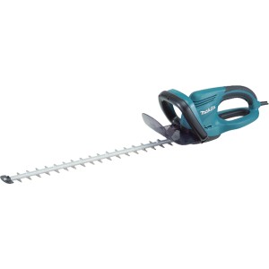 Makita Elektro-Heckenschere UH6570, 65 cm Schnittlänge, blaugrün, für präzise Heckenschnitte.