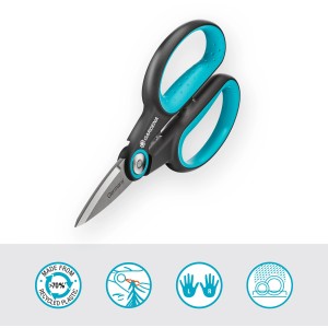 Gardena HerbCut Gartenschere für Kräuter, mit Edelstahlklingen und Entblätterfunktion.