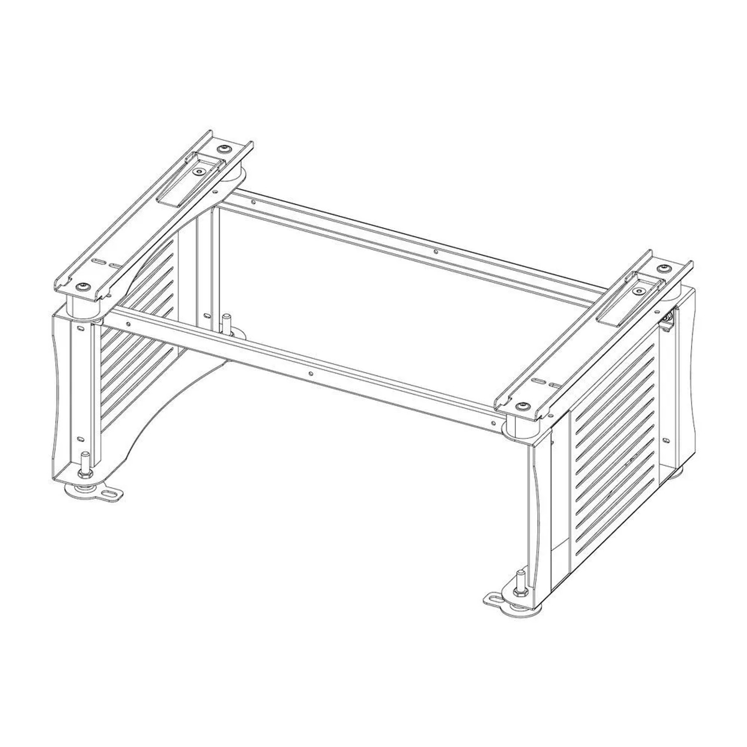 Daikin Standkonsole 1A für Altherma Wärmepumpen Edelstahl DESTANDKON1A