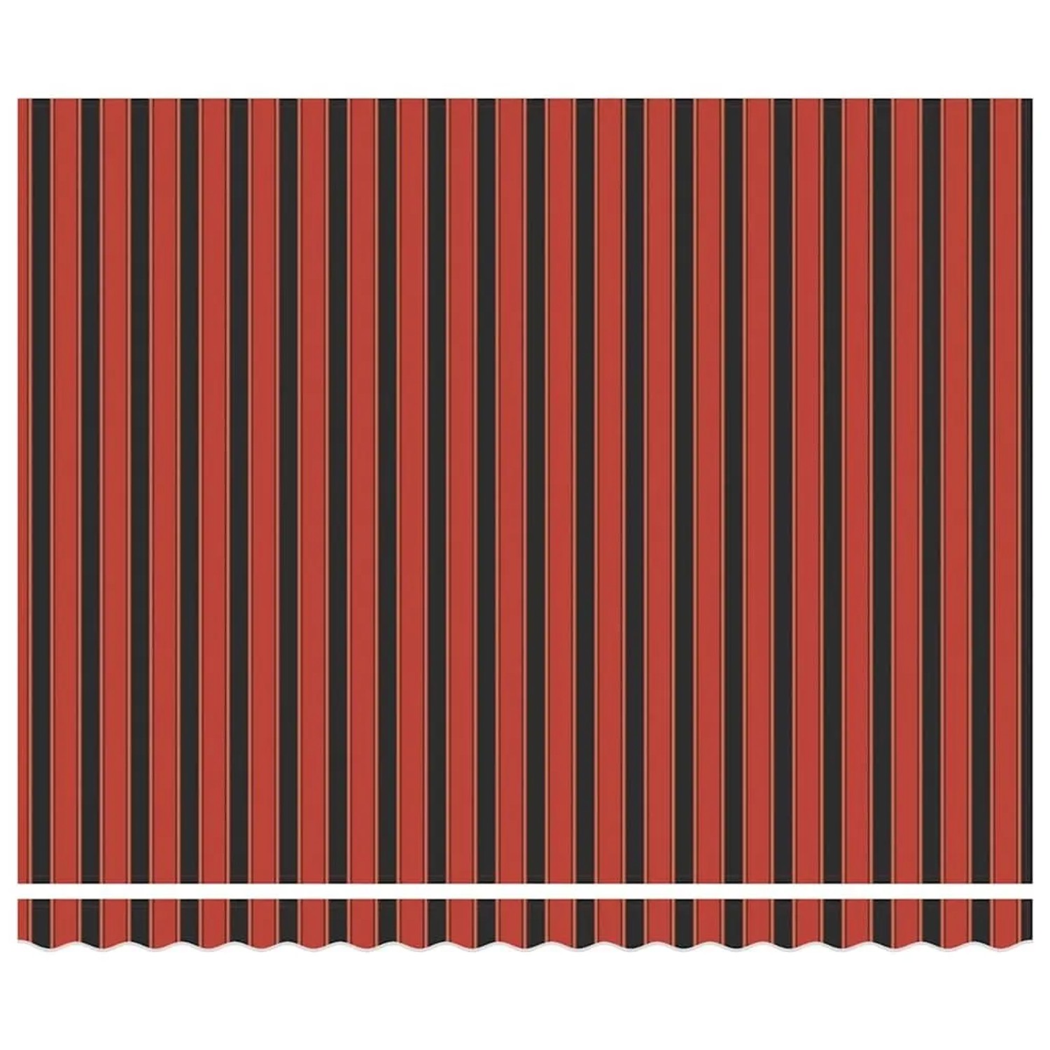 vidaXL Einziehbare Markise, gelb-orange gestreift, 400x350 cm, für Terrasse & Garten.